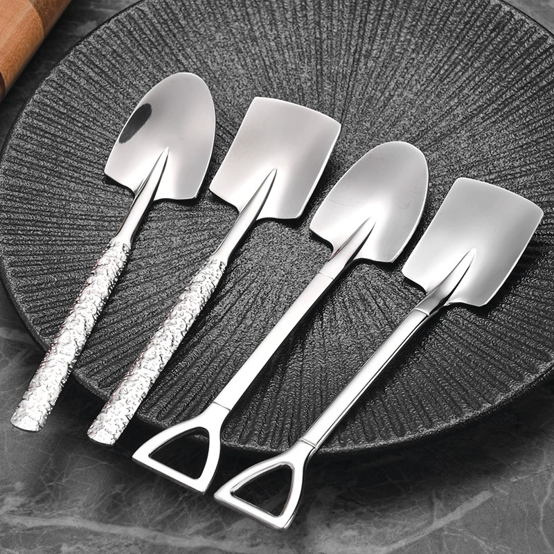 Ложка-лопатка из нержавеющей стали 304, утолщенная ложка-лопатка для арбуза, десертная ложка, бытовая ложка для мороженого, ложка-лопатка.