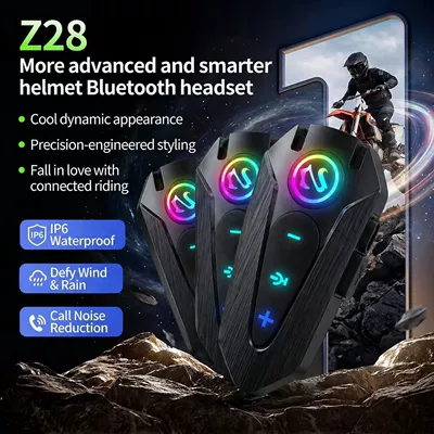 Bluetooth Headset HIFI Sound: Motorcycle Helmet Headset
