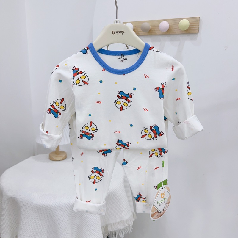 新款无骨工艺儿童莱卡棉秋衣秋裤套装宝宝睡衣男女童家居服|undefined
