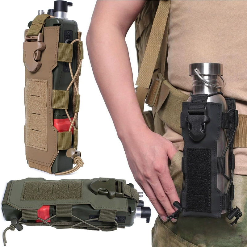 Travel water bottle outside climbing for hiking, tactics organizer bag, elastic walkie talkie, 152 pair