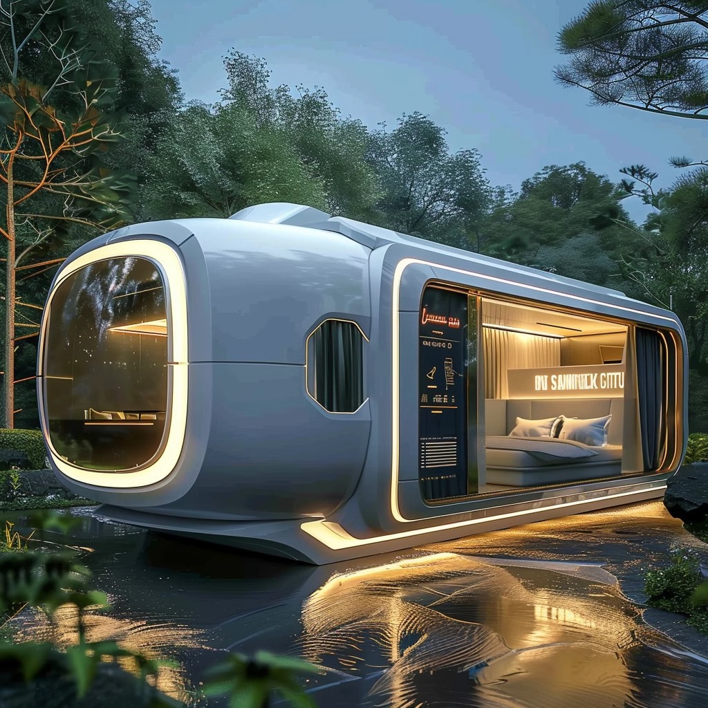 RV tecnología de vivienda residencial red famosa luz salvaje vivienda móvil	 Habitación Materna e Infantil del fabricante de la cápsula espacial Weishu