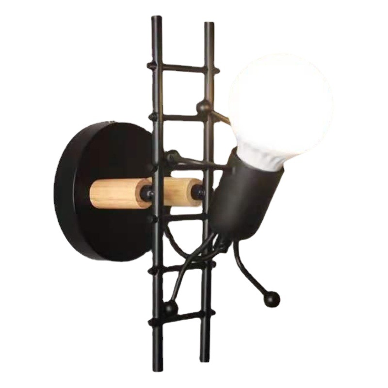 Suministro moderno simple creativo personalizado habitación infantil transfronteriza escalera escalada villano lámpara de pared transfronteriza Comercio exterior LED lámpara de pared