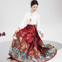 新中式明制汉服女成人日常可穿夏季2025新款仿妆花马面裙上衣套装