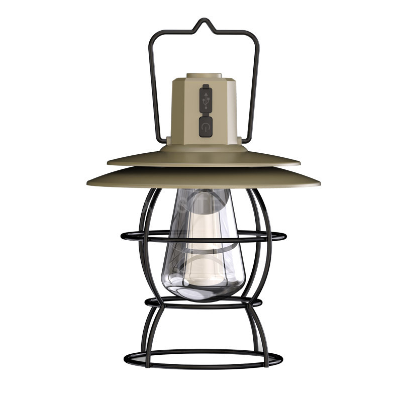 Al Aire Libre retro camping luz linterna campamento linterna recargable led tienda de luz Super larga resistencia multifuncional