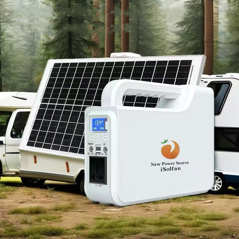 iSolfan Protalbe Power Station 带LED灯户外露营使用应急电源