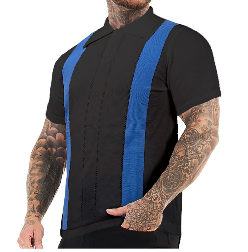 Hommes Bande Chemise Polo Vêtements Pour Hommes display picture 8