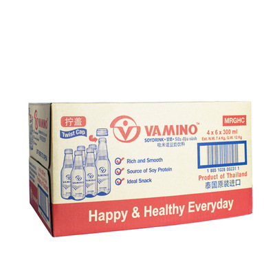 Thai Soy Milk Original Flavor 300ml*24 Bottles
