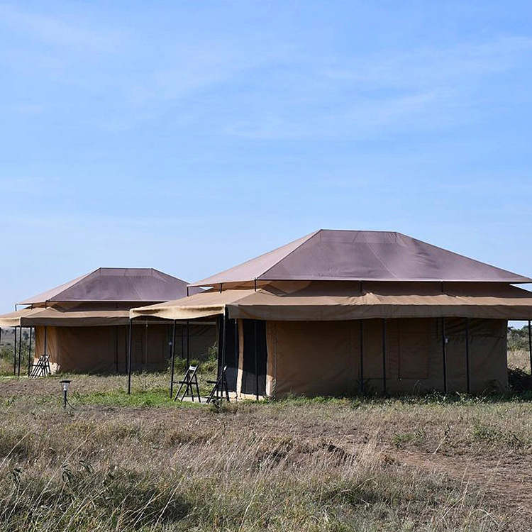 Tienda móvil simple tipo de montaje de la Casa de Campo de migración tienda de campaña estilo de especificación personalizada que acampa tienda de campaña