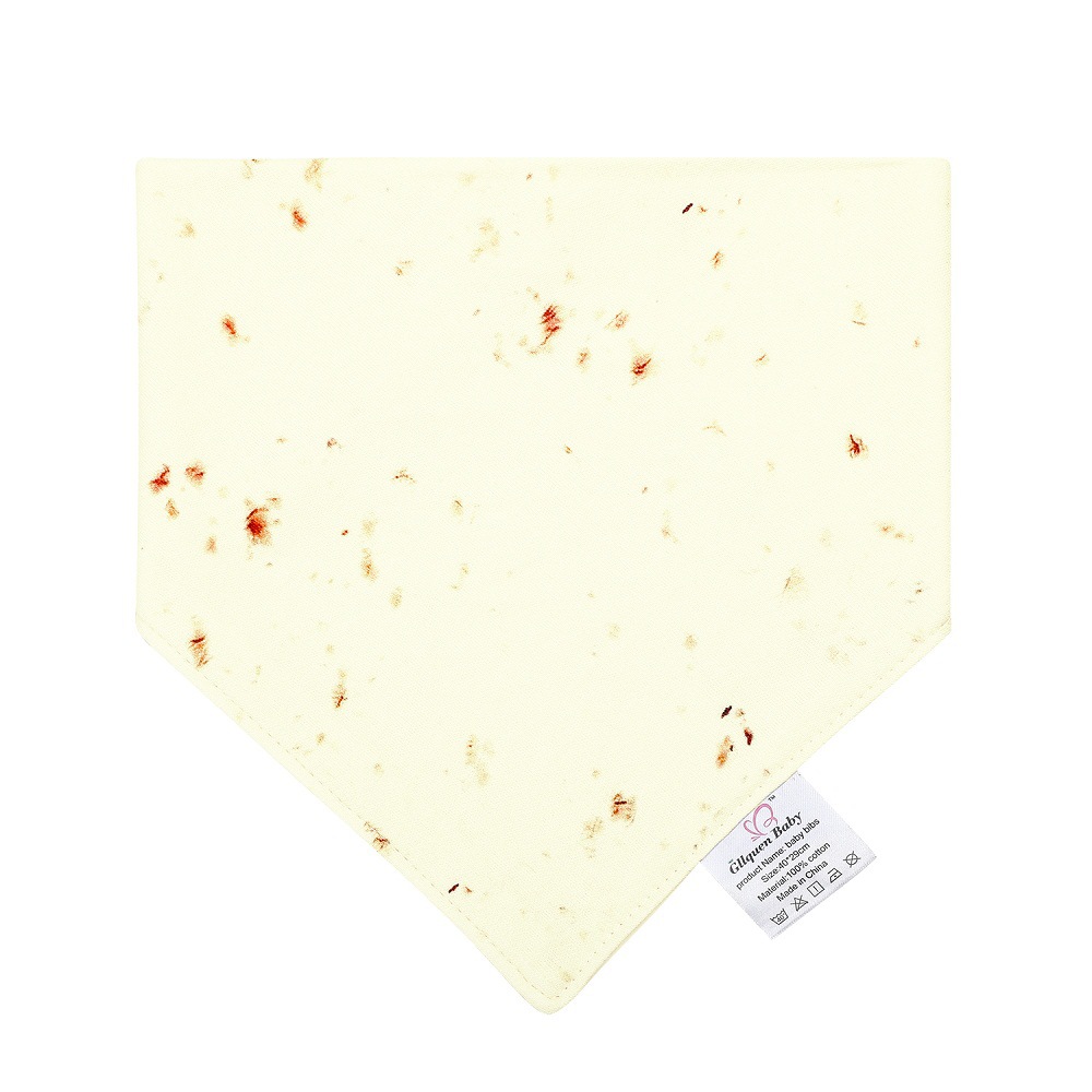 Yellow -bottom triangular scarf KA0007