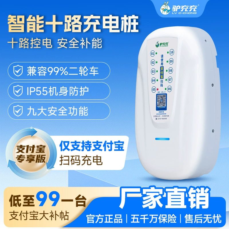 Зарядная станция DonkeyChuChu для электросамокатов: умная зарядка по QR-коду для двухколесных электромобилей на новой энергии