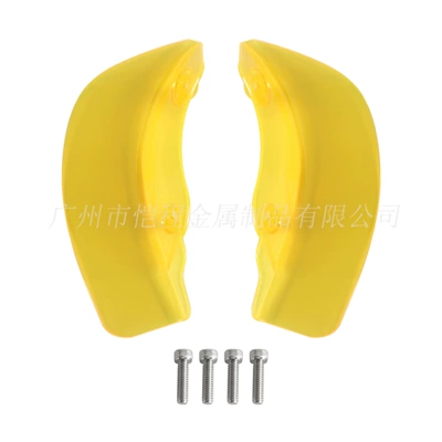 Widened Air Deflector 15-16 — Motorcycle front windshield - yellow