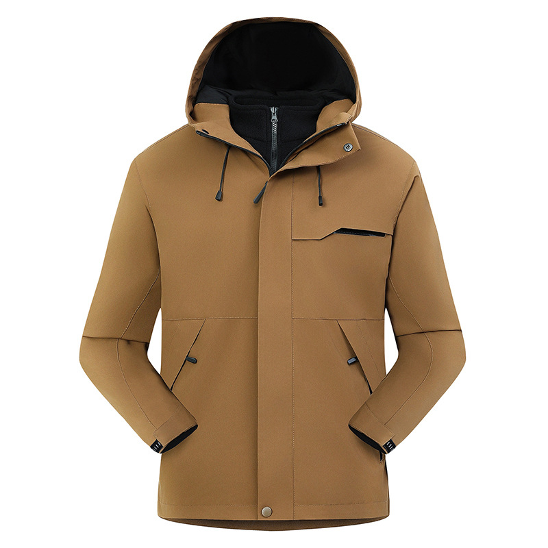 2025新品骆驼同款13色情侣风衣户外三合一可拆卸冲锋衣防风防水保