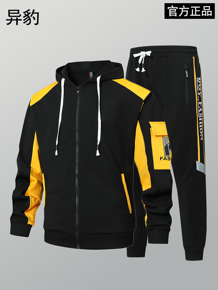 Trajes deportivos casuales personalizados para hombres y mujeres, sudaderas de moda juveniles, uniformes escolares, uniformes de grupo, conjuntos de dos piezas con capucha a la moda.