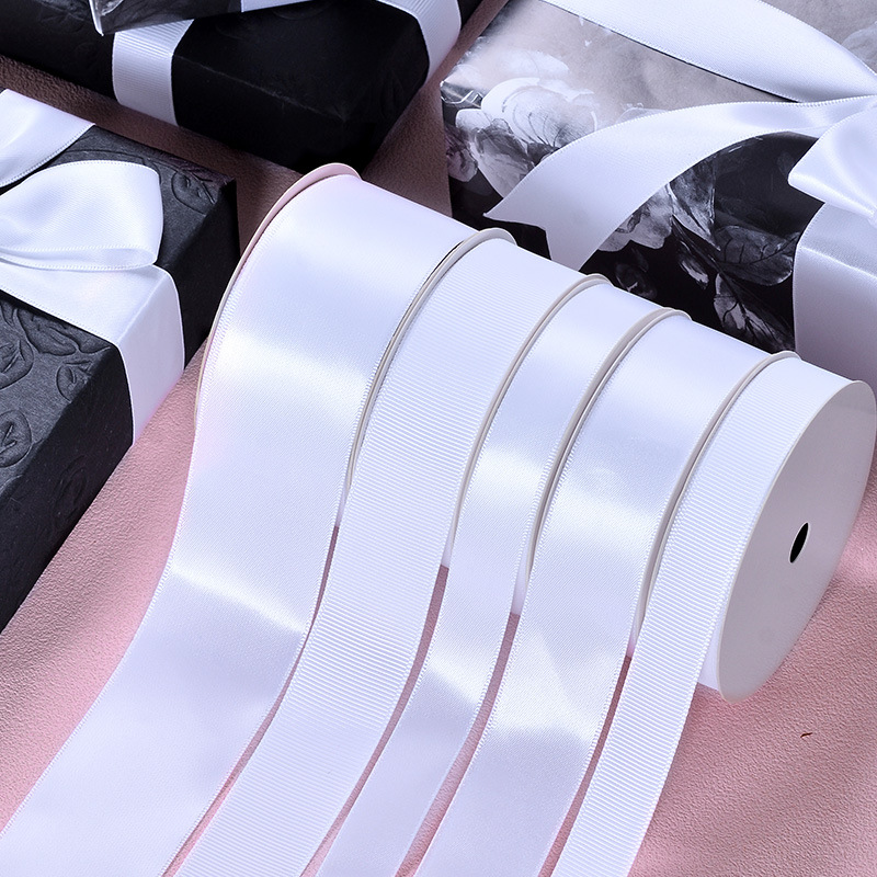 Yao Ming cinta en stock Cinta blanca y negra cinta de regalo atmósfera cinta decorativa globo cinta al por mayor