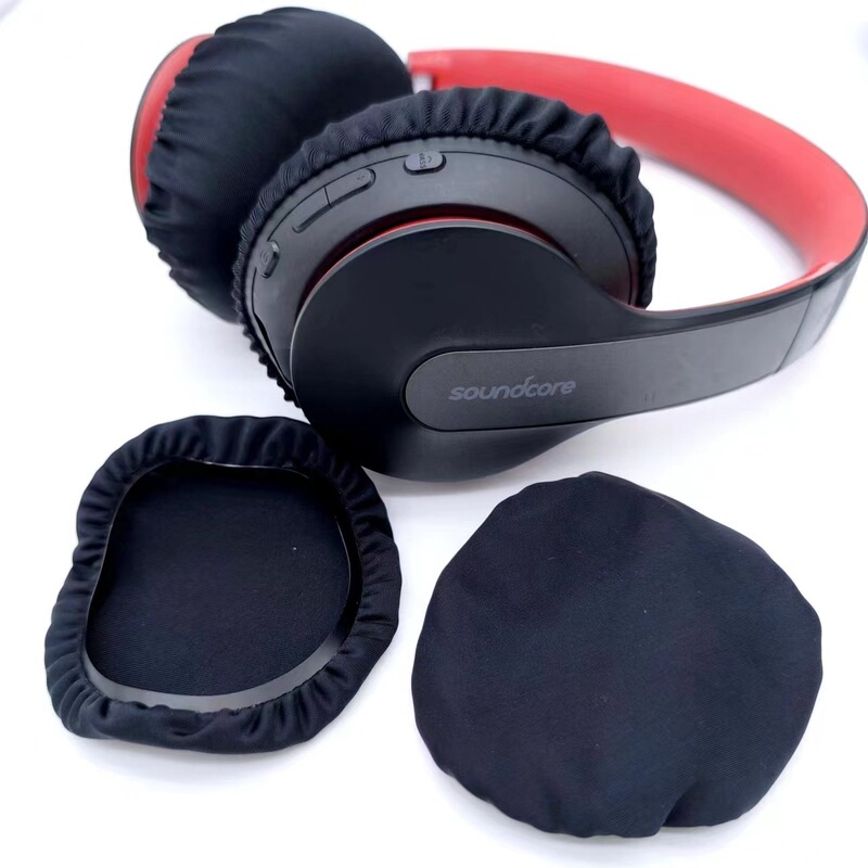 Universal Ice Silk cloth non-disposable dust cover elastic dustproof sweat-proof sheath earphone earmuffs protective cover breathable cover