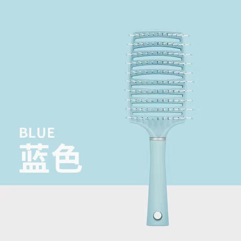 Peine de pelo rizado Peine de costillas Peine para niñas Bolso de aire esponjoso Peine de rodillo con hebilla interna Peine de bolsa de aire