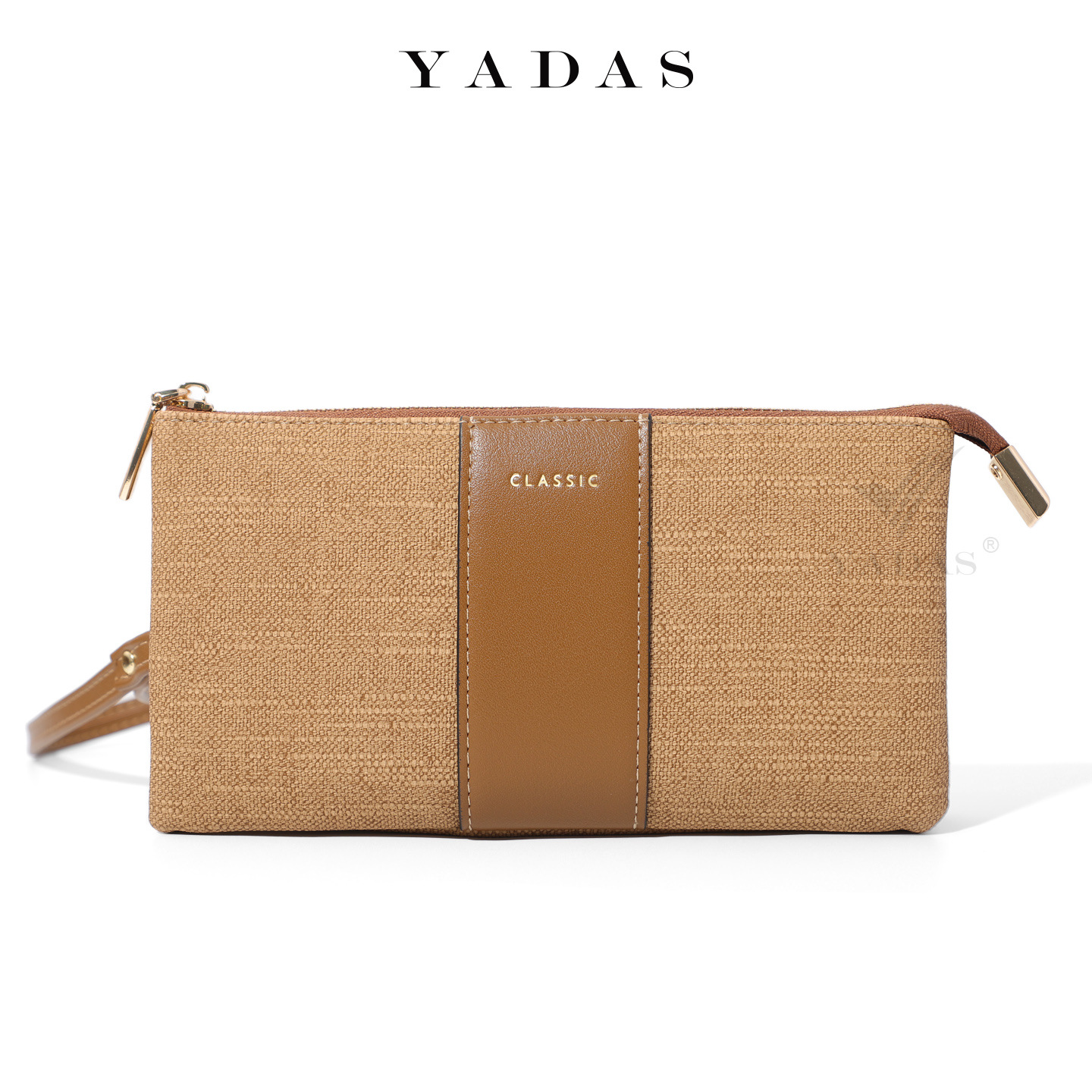 Nueva cartera coreana YADAS bolso de teléfono móvil de gran capacidad pulsera de moda ultra delgada bolso de cambio de plata