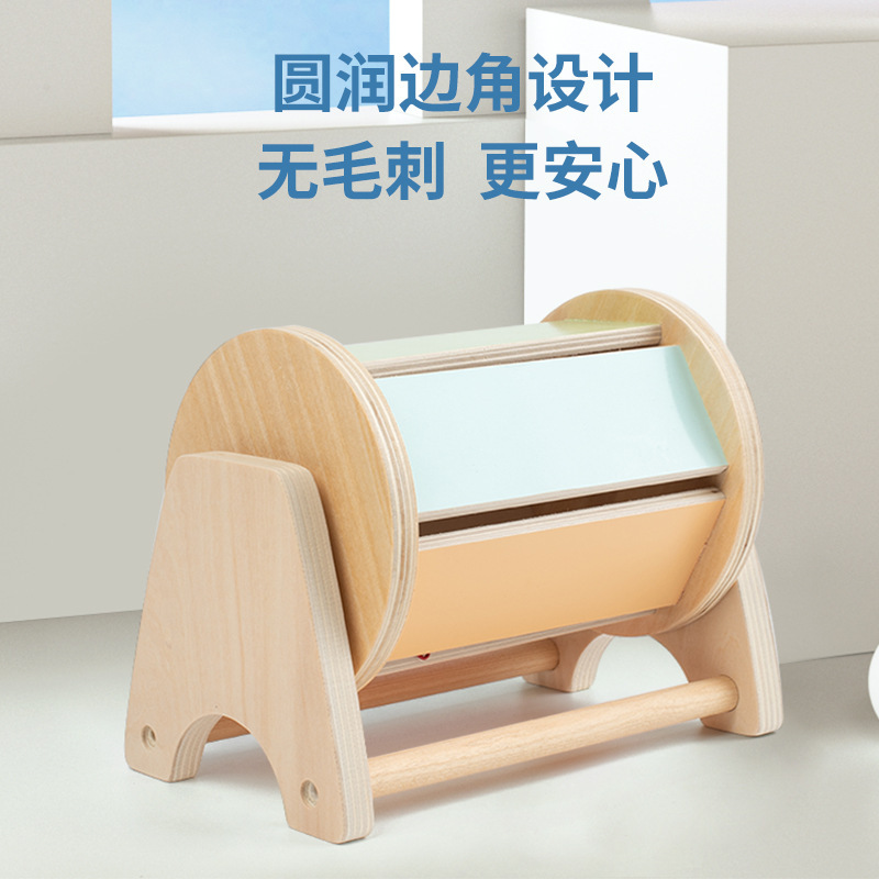 Caja de destino de cajón de bolas de madera Montessori transfronteriza juguetes educativos para niños desarrollo de inteligencia de educación temprana caja de monedas material didáctico