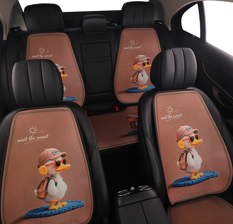 26 New Cross-Border Models of Little Duck Car Seat Cushions, Suitable for All Seasons, Cute, Breathable, Wear-Resistant, and Comfortable for Women