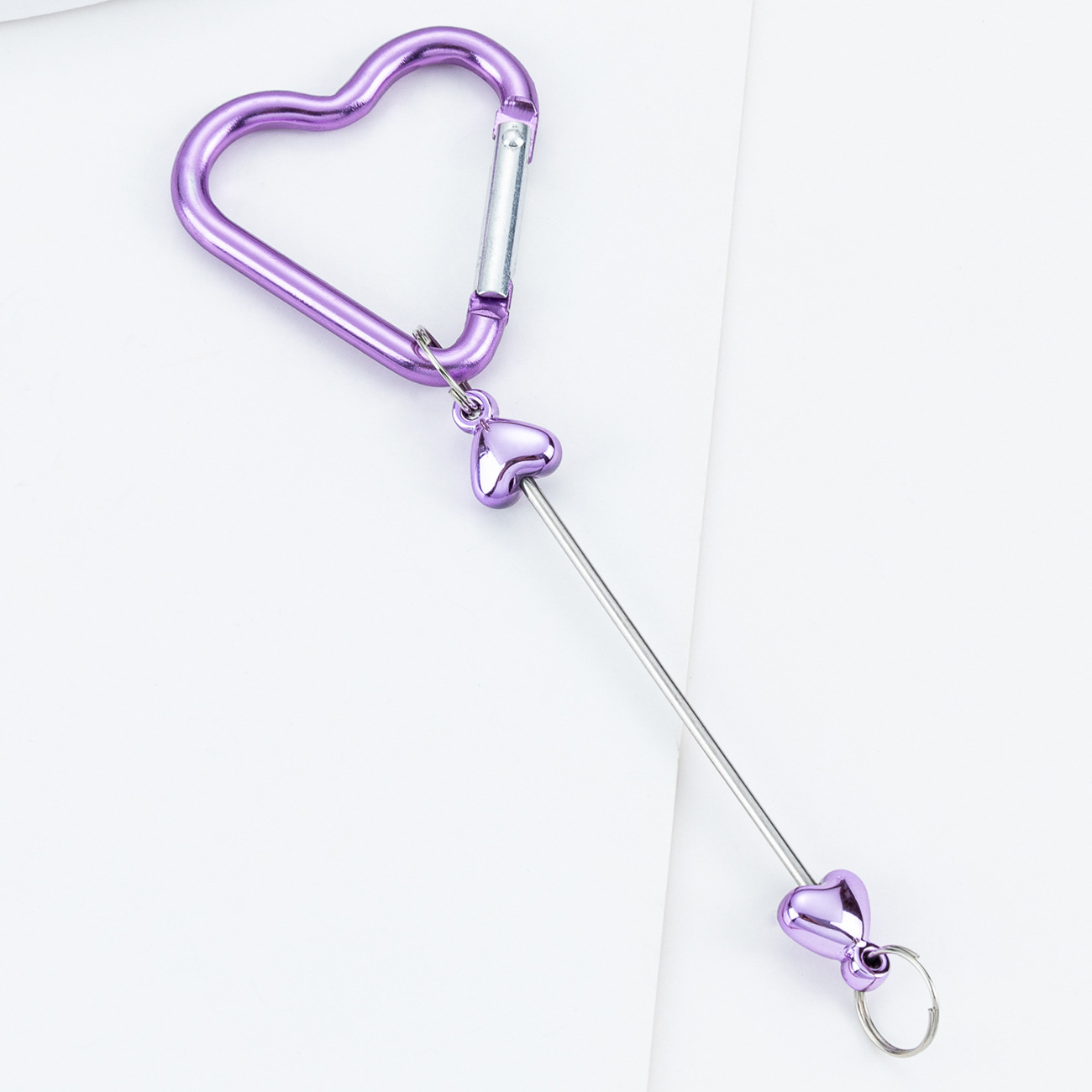 Spot bride love con cuentas mosquetón multifuncional para exteriores botella de agua mochila mosquetón gancho de metal llavero