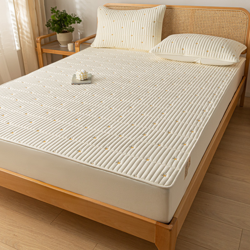 2025 nuevo estilo 2023 nuevo estilo soya funda de cama de una sola pieza funda protectora de colchón sábana acolchada funda de cama a prueba de polvo invierno