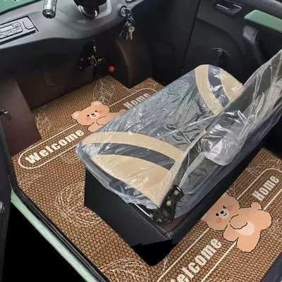 Vehicle Crystal Velvet Car Floor – Universal Foot Pad