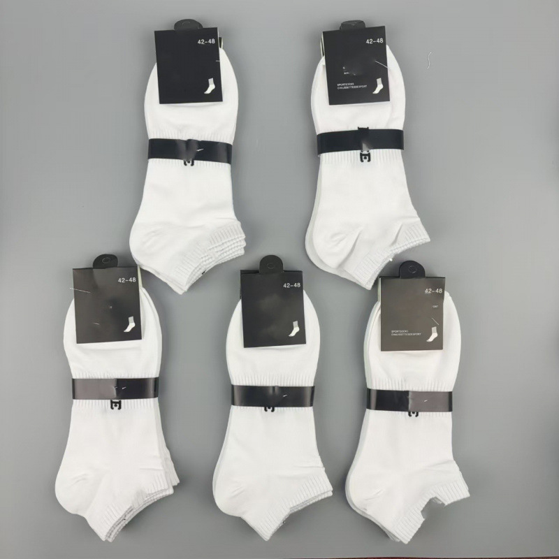 Suwan Nakes Four Seasons Short Solid Color Men's Socks Hook Socks Men's and Women's Boat Socks Short Flat Export Socks