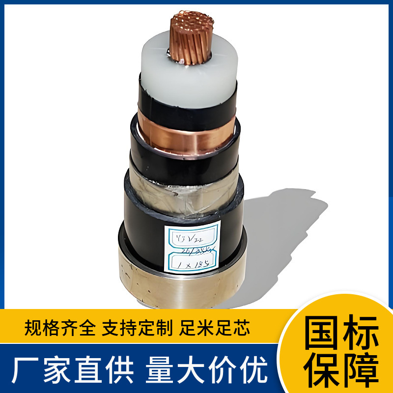 FY-YJLW03铜芯XLPE绝缘皱纹铝护套聚乙烯外护套防蚁超高压电缆线