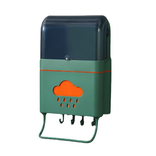 Yunduo Raindrops 2nd Generation Upgraded Dustproof Covered Chopstick Tube Chopstick Cage Large Double-layer Wall-mounted Storage Rack Storage Box