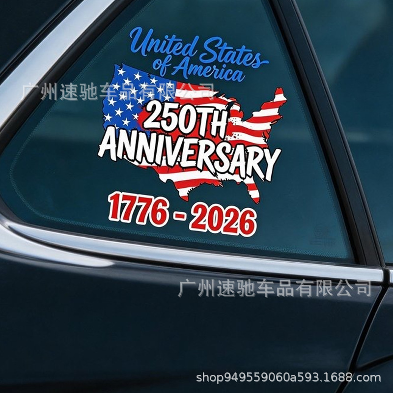 Cross-Border Popular Car Stickers, American 250Th Anniversary Commemorative Stickers, American Flag Bumper Stickers and Decals Cross-Border Popular Car Stickers, American 250Th Anniversary Commemorative Stickers, American Flag Bumper Stickers and Decals