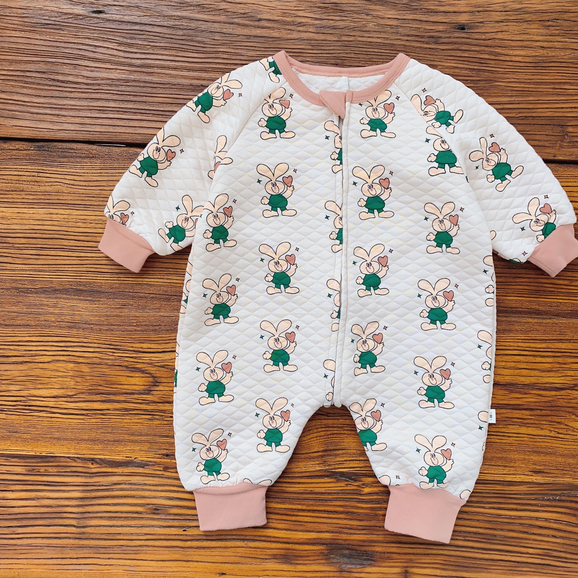 Bebé de invierno de manga larga saco de dormir estilo coreano ropa para niños funda de bebé mameluco de invierno de una sola pieza bebé saco de dormir