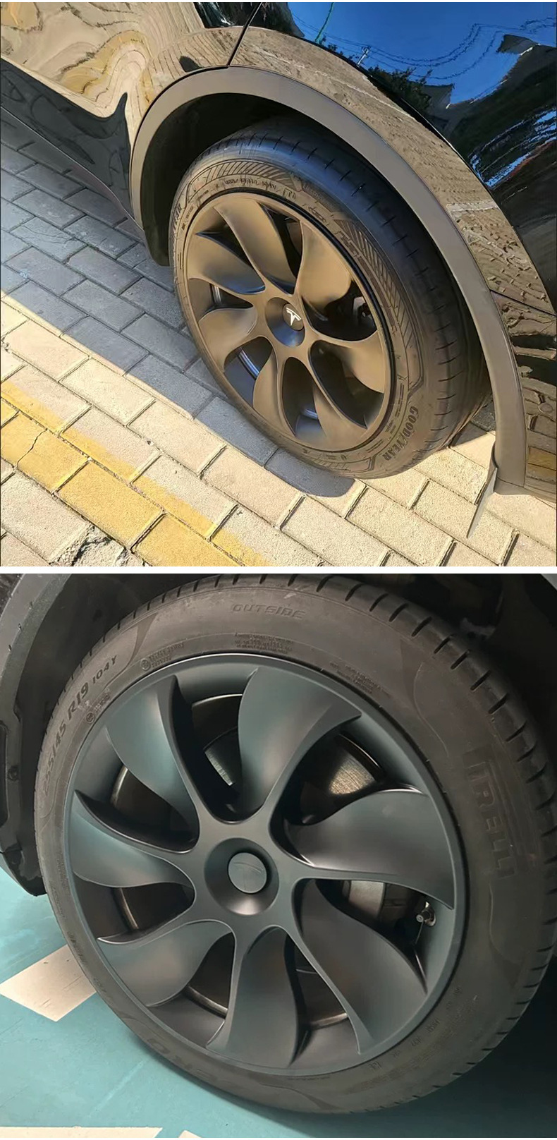 Tesla Model Y/3 Wheel Hub Cover Cyclone 19inch Full-Coverage Tire Protector Y Tesla Y Wheel Hub Cover