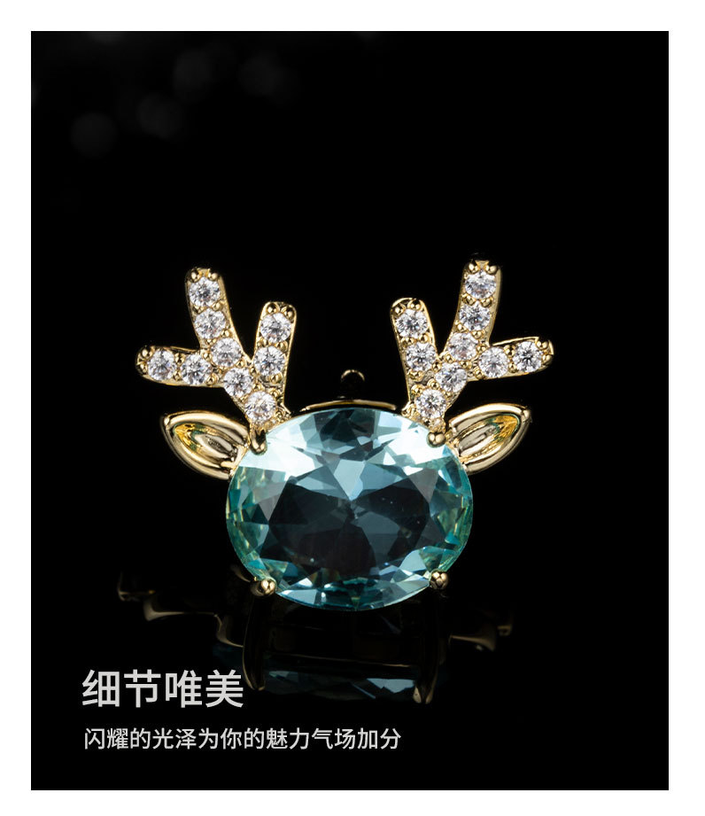 可爱圣诞小麋鹿胸针时尚百搭动物胸花ins潮款个性