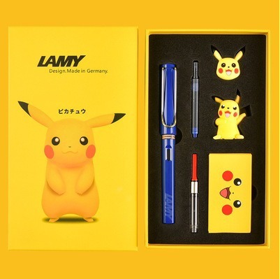 ドイツ LAMY Lingmei 万年筆ハンターピカチュウギフトボックスセットギフト男女学生書道誕生日ギフト|undefined