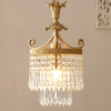 American style Light extravagance Crystal lamp French All copper bedroom Study Cloakroom Aisle Porch lights European style a living room a chandelier