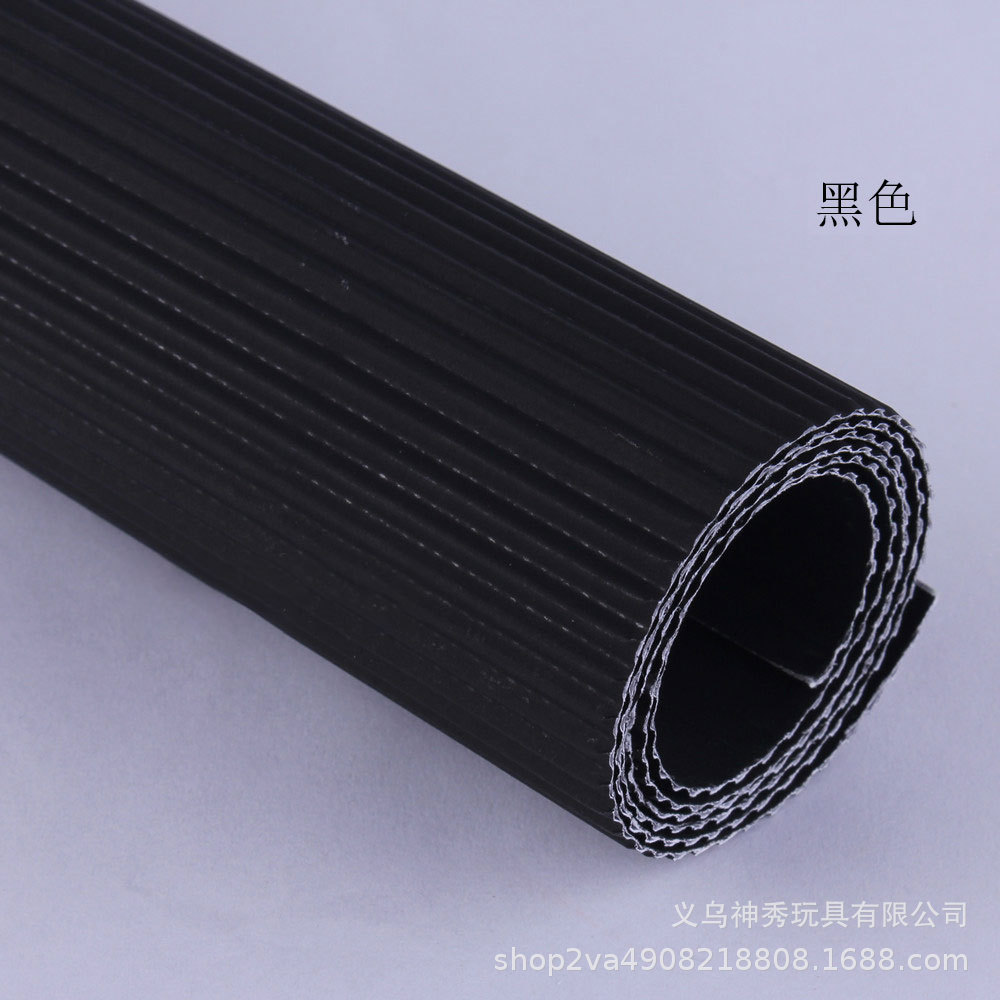 Onda de papel corrugado papel crepe engrosada cartón material hecho a mano DIY color origami