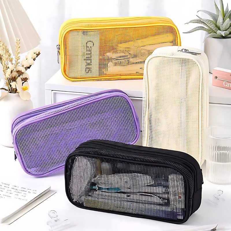 kokuyo Japón reconocido campus red de doble capa bolsillo de bolígrafo grande para estudiantes simple pluma multifuncional