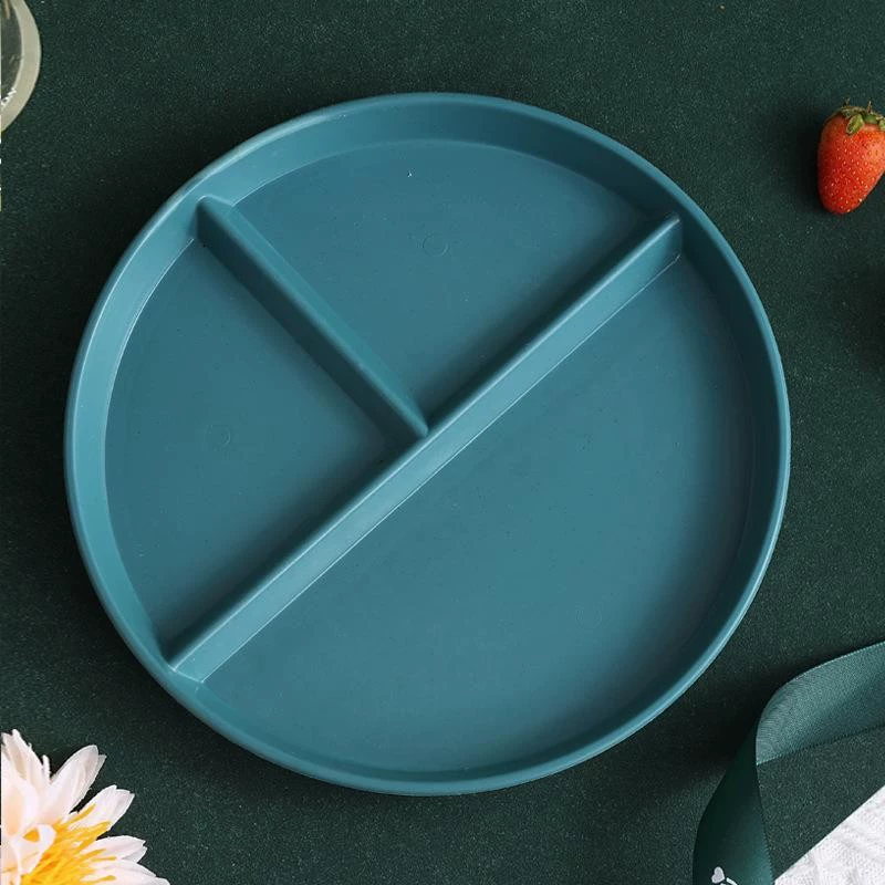 Younis 23cm Children's Dinner Plate for Elementary School Kids Home Use Colorful Dish in Several Colors