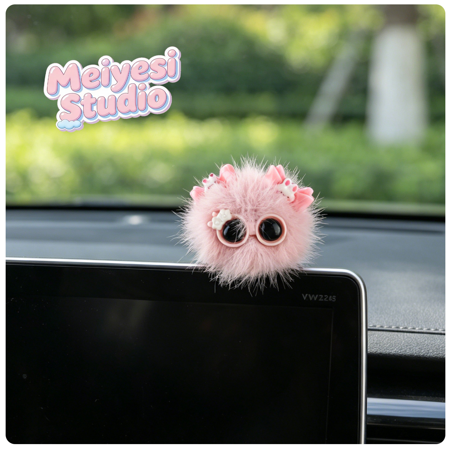 Nuevo elfo de carbón peluche pin de pelo accesorios agujeros zapatos bolsas decoración llaveros peluche adornos para automóviles