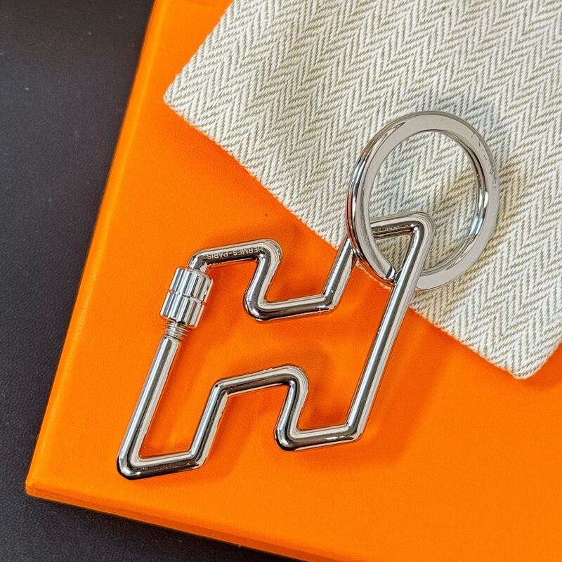 Hermès Horse Head Horseshoe H Letter Keychain Connector Pendant Accessory Car Keychain Stainless Steel