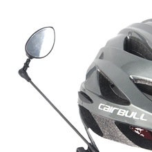 自行車單車騎頭盔后視鏡 迷你反光鏡平面鏡 多角度可調裝備 配件