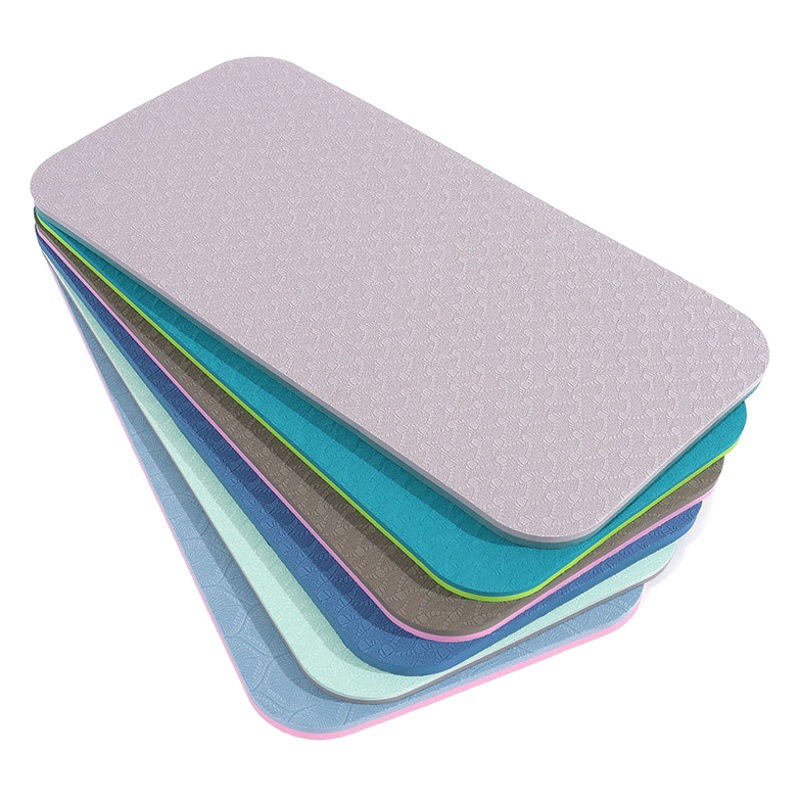 Yoga Mat for Home Fitness, Plank Exercise Mat, Tpe Thickened Non-Slip Knee Pad, Wholesale from Manufacturer