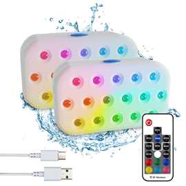LED潜水灯手机APP遥控防水泳池灯七彩水底灯派对灯外贸批发亚马逊