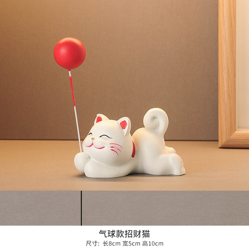 招き猫の装飾品、リビングルームのライトラグジュアリー、ハイエンドのテレビキャビネット、ワインキャビネット、玄関ホールのハイエンドの装飾、新築祝いのオープニングギフト|undefined