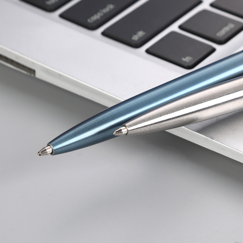 New Full Metal Button Pen with Jumping Action, Business Advertising Metal Pen with Laser LOGO, Gift Pen, Wholesale