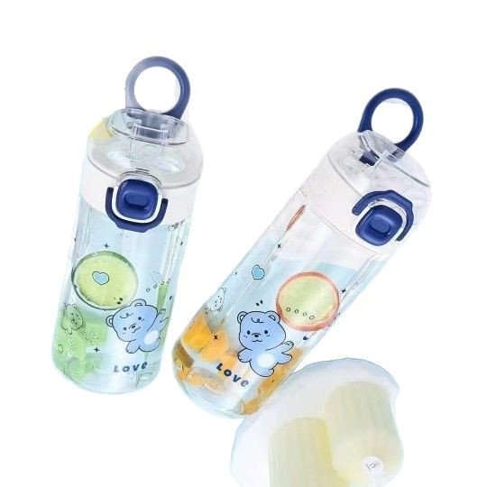 Sinbei transfronterizo tendencia de plástico de niñas tazas de agua portátiles para niños 800ml tazas de capacidad de la escuela de estudiantes hervidas