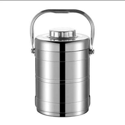 Suministro directo de fábrica de acero inoxidable aislado olla de doble capa vacío aislado barril de gran capacidad sellado anti-desbordamiento olla para estudiantes