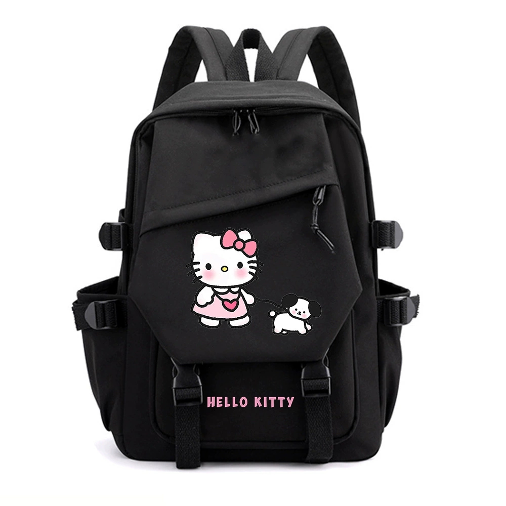 Hello kitty, Hello Kitty, cartoon school bag, capacious backpack, for secondary school