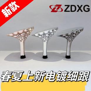 Zhengda heel shoe material 135-2401 New 2023 plating with drill ladies new fine heel