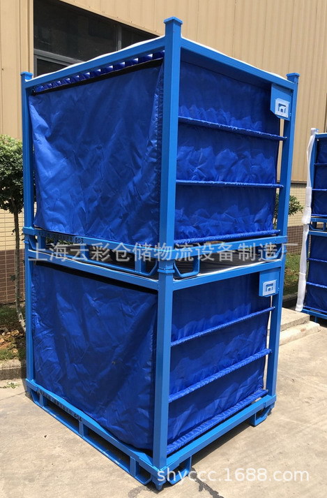 上海武汉布袋车物流台车巧固架轮胎架汽车零部件料架铁板箱